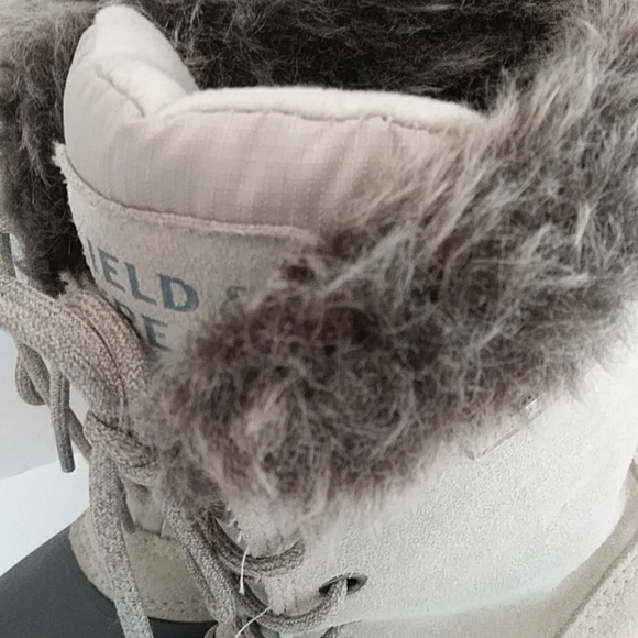 Field & Stream PAC Suede Faux Fur Winter Boots 8 Ivory - Picture 7 of 16